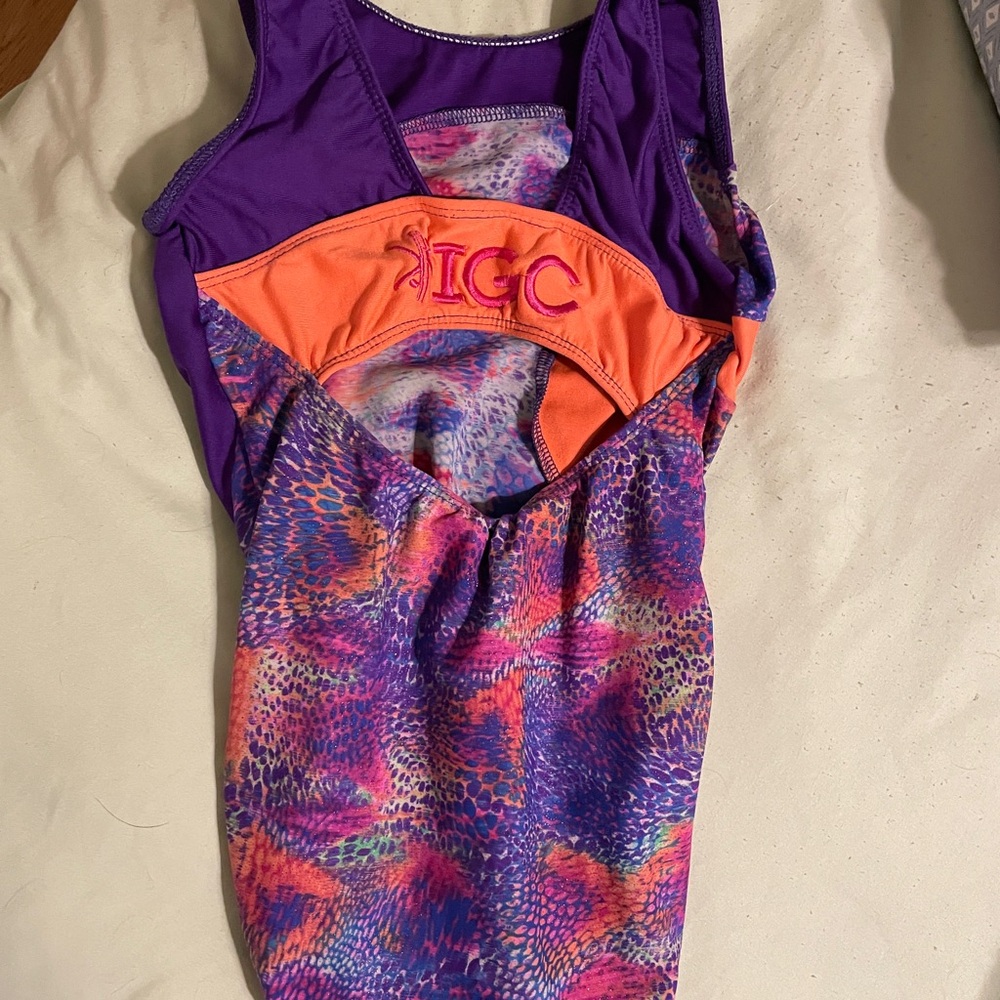 GK Purple and Orange Kids Bodysuit